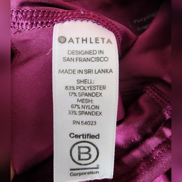 Athleta Purple Leggings Side Pocket Stash - Picture 7 of 9